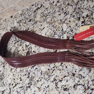 NWT - Patricia Nash Braided Fringe Guitar Strap